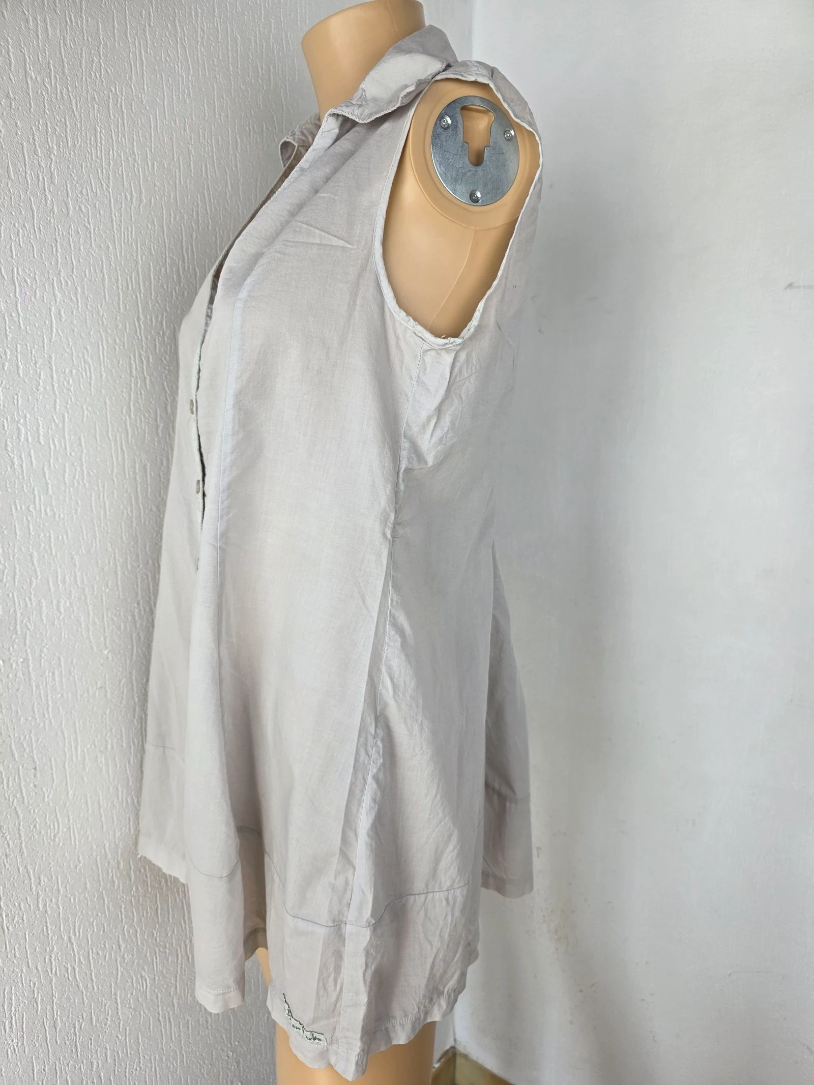 Túnica sem mangas de algodão vintage Y2k nova tamanho 40/42 – photo 3